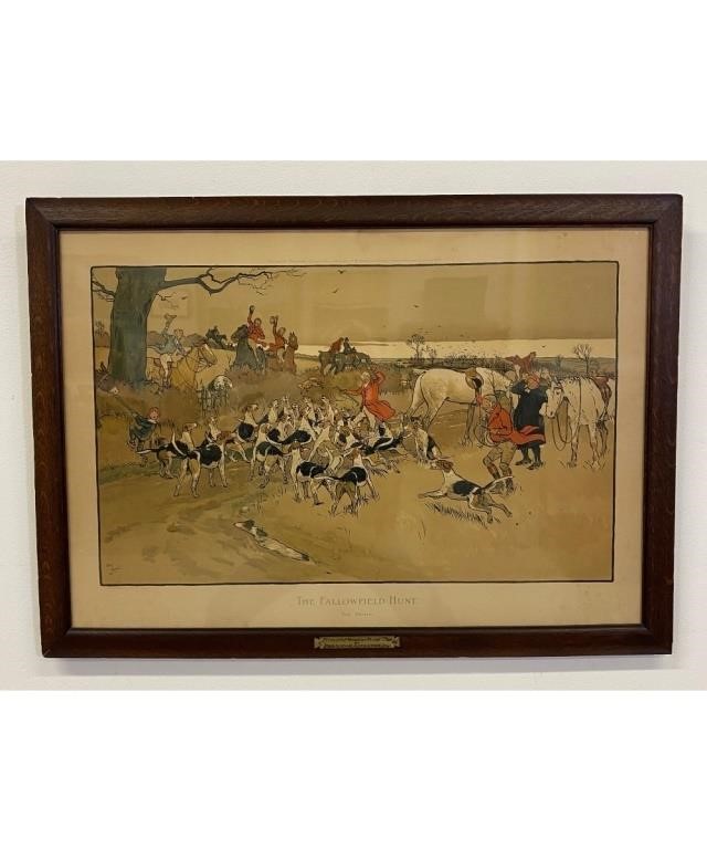 Cecil Aldin (1870-1935) hunt