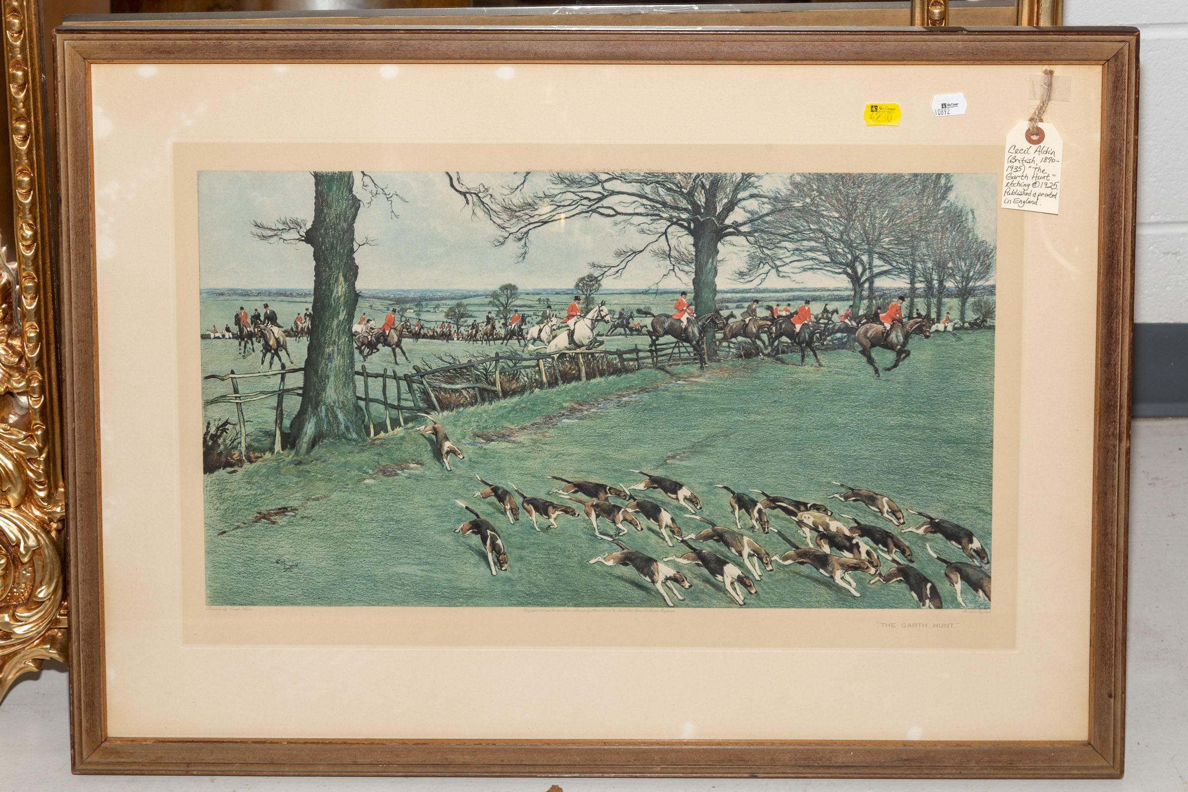 CECIL ALDIN. FOX HUNTING, PRINT