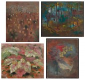 CECILE BELLE, FOUR FLORAL WORK