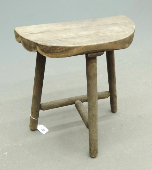 Cedar bench labeled ''Walpole Cedar