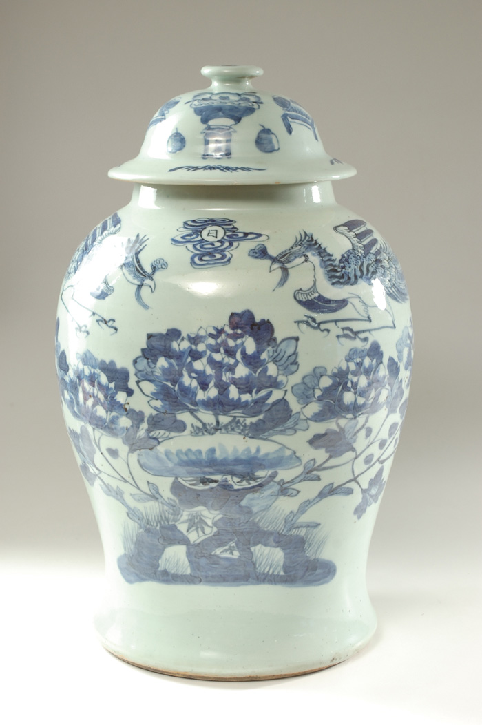 CELADON AND BLUE COVERED CHINESE