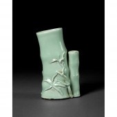 CELADON-GLAZED BAMBOO-FORM BRU