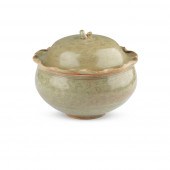 CELADON-GLAZED BOWL WITH COVER