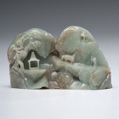 Celadon Jade Boulder Chinese a