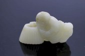 CELADON JADE FISHERMAN CARVING