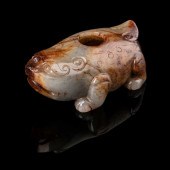 CELADON JADE WITH RUSSET SKIN