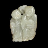CELADON JADE WITH RUSSET SKIN
