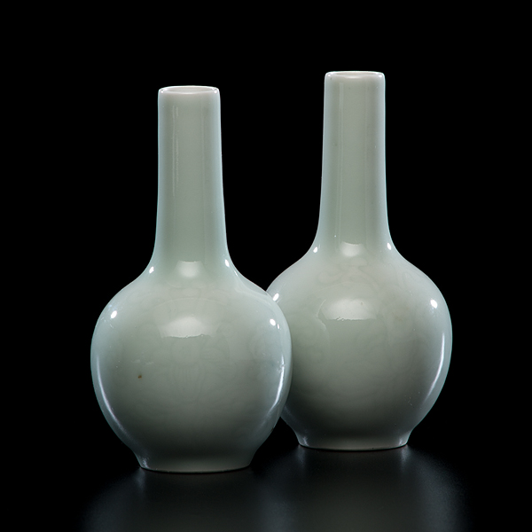 Celadon Porcelain Cabinet Vases