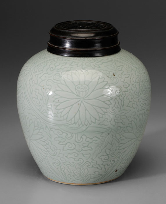 Celadon Porcelain Jar Chinese, 19th