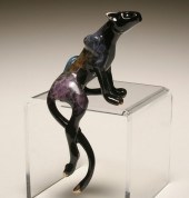Celia Reich gilt and enameled