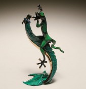 Celia Reich gilt and enameled
