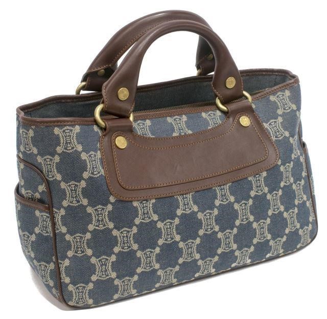 CELINE BLUE DENIM MACADAME CANVAS