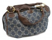 CELINE BLUE MACADAME DENIM CAN