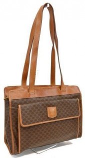 CELINE BROWN 'MACADAM' CANVAS