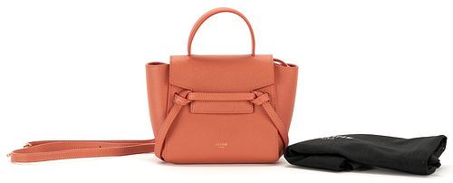 CELINE PICO BELT BAG IN LYCHEE,