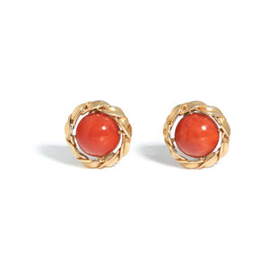 CELLINO, YELLOW GOLD AND CORAL