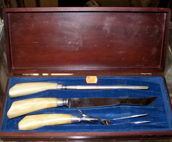 Celluloid handled three-piece