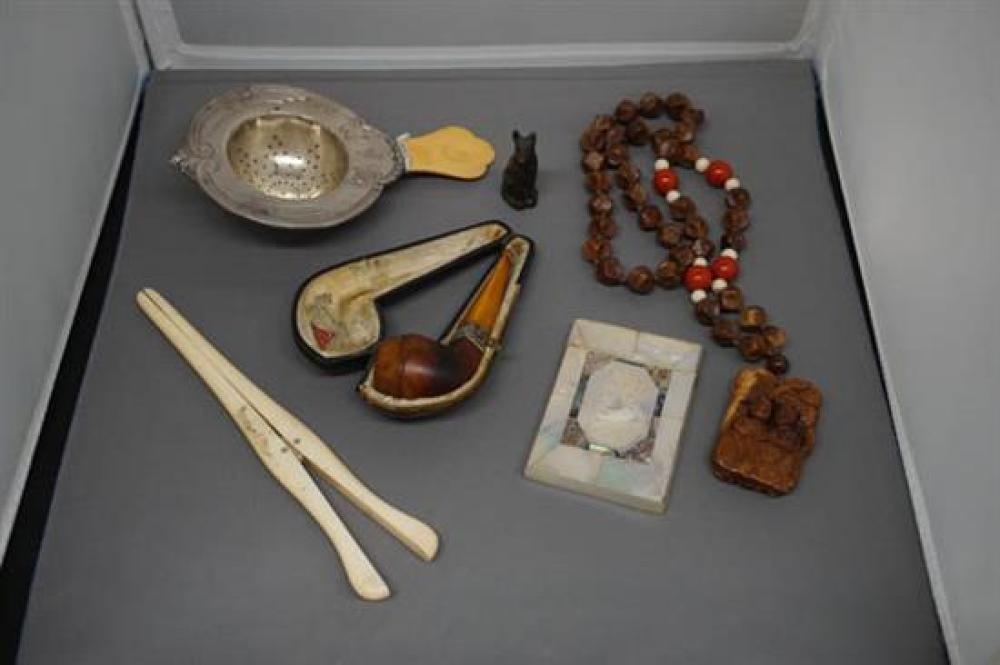 CELLULOID MOUNTED STERLING TEA