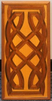 CELTIC STYLE MIXED WOOD PLAQUE