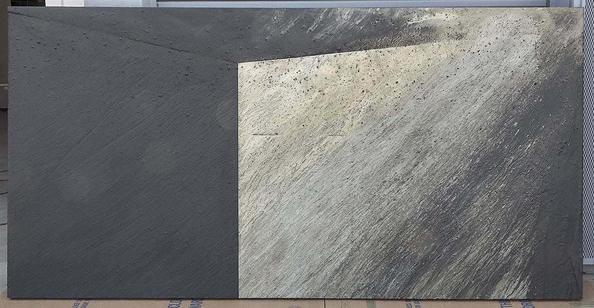 Cement and oxides on wood by Laddie