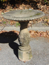 CEMENT BIRD BATH, DIAMETER IS