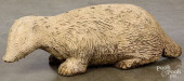 CEMENT GARDEN BADGER, 20TH C.<