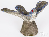 CEMENT GARDEN BIRD, CA. 1940<b