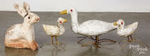 CEMENT GARDEN DUCKS, CA. 1940<