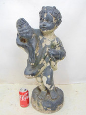 CEMENT GARDEN FOUNTAIN STATUE,