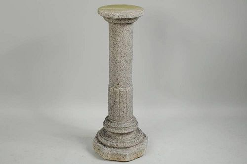 CEMENT GARDEN PEDESTAL W/STEPPED