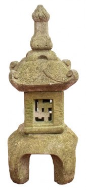 CEMENT PAGODA GARDEN ORNAMENT