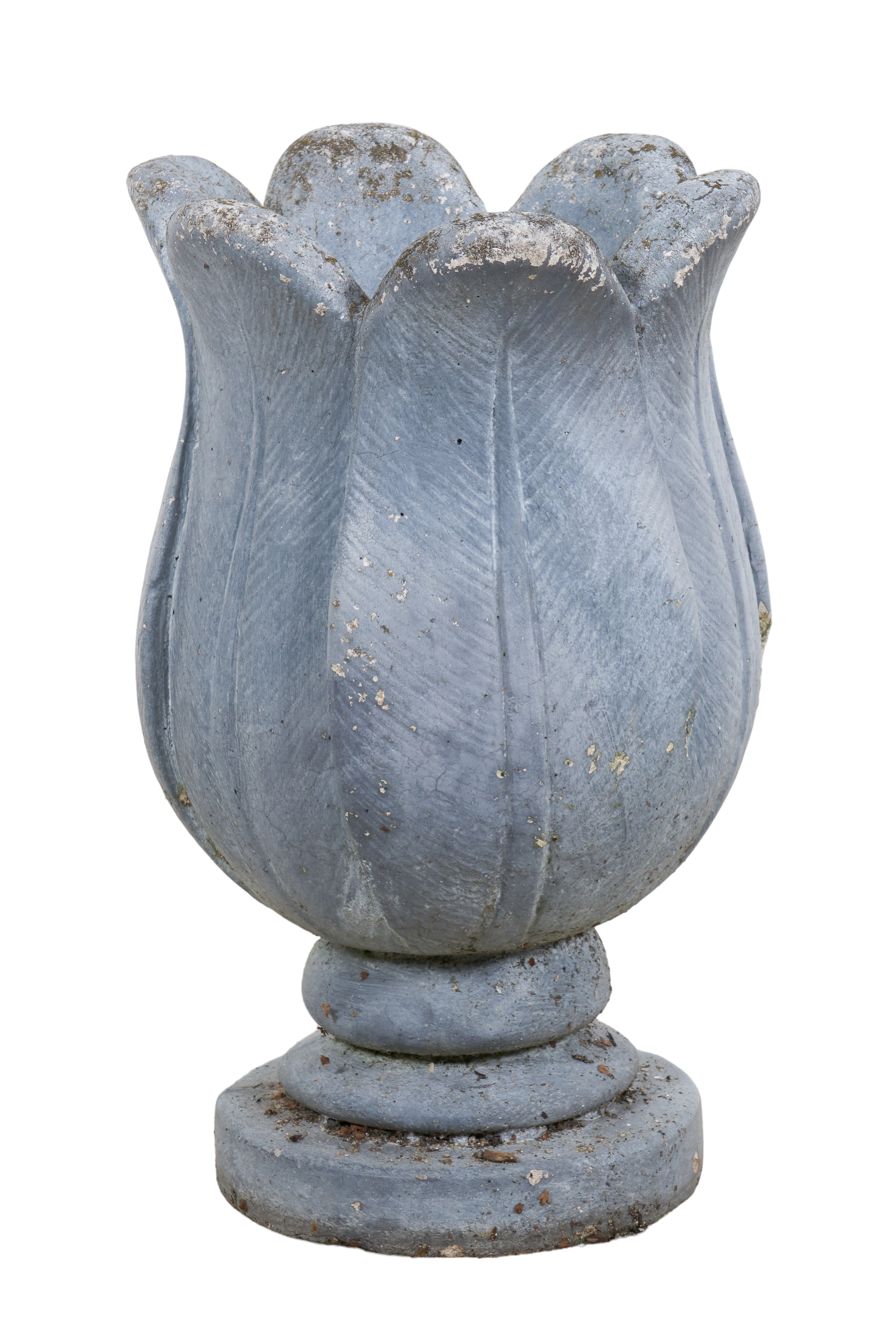 Cement painted garden planter of