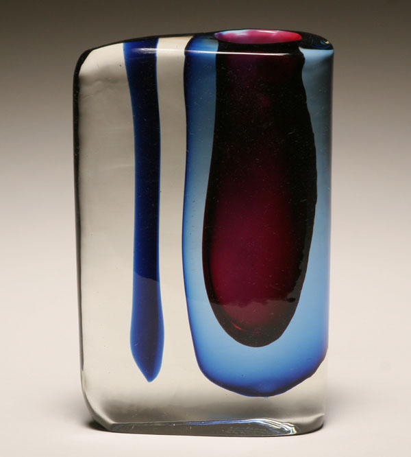 Cenedese Sasso art glass vase by