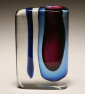 Cenedese Sasso art glass vase