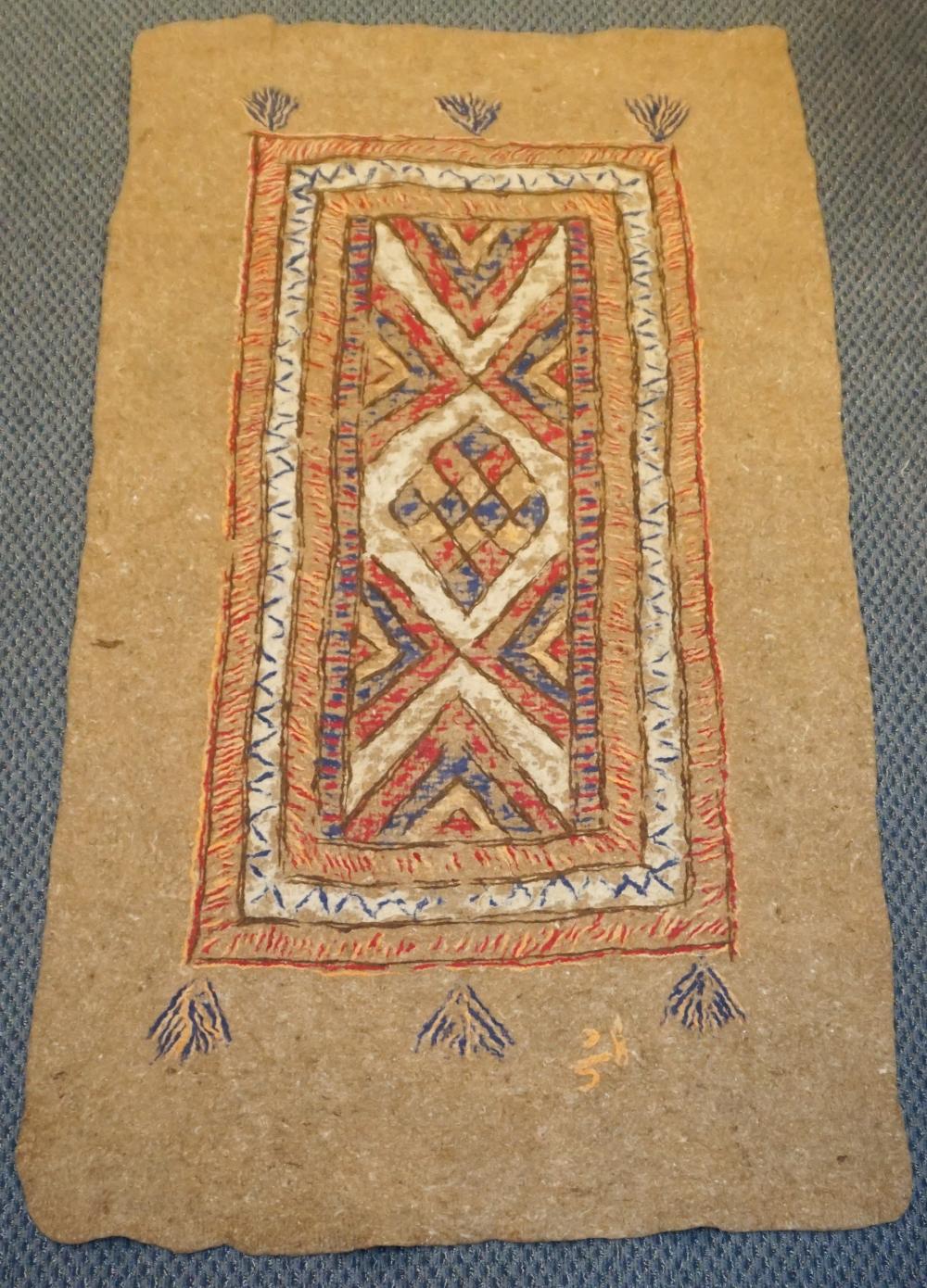 CENTRAL ASIAN DECORATED FELTED WOOL