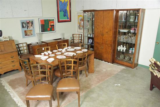 CENTURY DINING ROOM SUITE. Burlwood