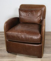 CENTURY FURNITURE LEATHER LIBR