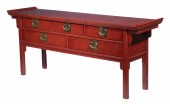 CENTURY FURNITURE RED LACQUERE