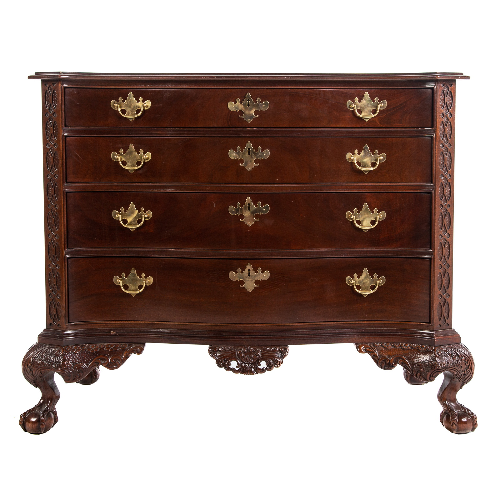 CENTURY MAHOGANY NEEDHAM SERPENTINE