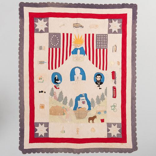 'CENTURY OF PROGRESS' QUILT, W.B.