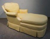 CENTURY YELLOW UPHOLSTERED CHA
