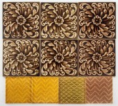 CERAMIC ART POTTERY TILES, 10