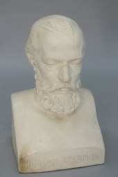 CERAMIC BUST OF JOHANN CZERMAK