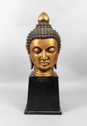 CERAMIC CHINESE BUDDHA HEADA c
