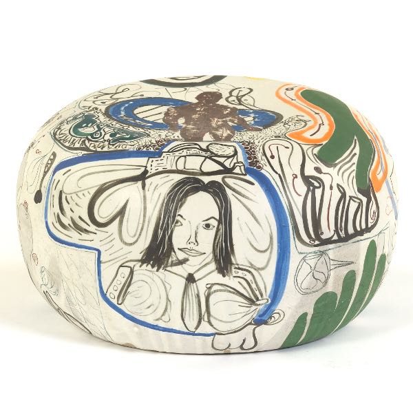 CERAMIC ENAMELLED HAND PAINTED