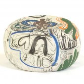 CERAMIC ENAMELLED HAND PAINTED