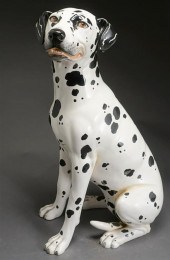 CERAMIC FIGURE OF DALMATION, H