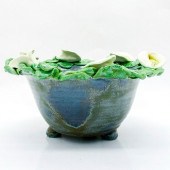 CERAMIC FOOTED BOWL, CALLA LIL