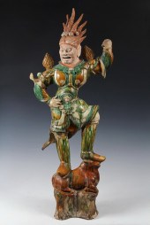 CERAMIC GUARDIAN FIGURE-LOKAPA