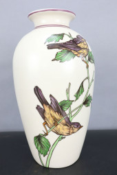 CERAMIC LAKSHMI BIRD VASE, JAM